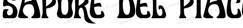 Sapore del piacere字体转换